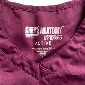 Greys Anatomy scrub top